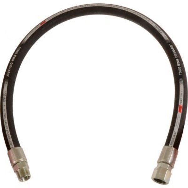 Alliance Hose & Rubber Co Ryco Hydraulic Hose Assembly, 1 In. x 30 In. 3000PSI MNPTxFJIC, Isobaric Braid T3016D-030-20902040-1621